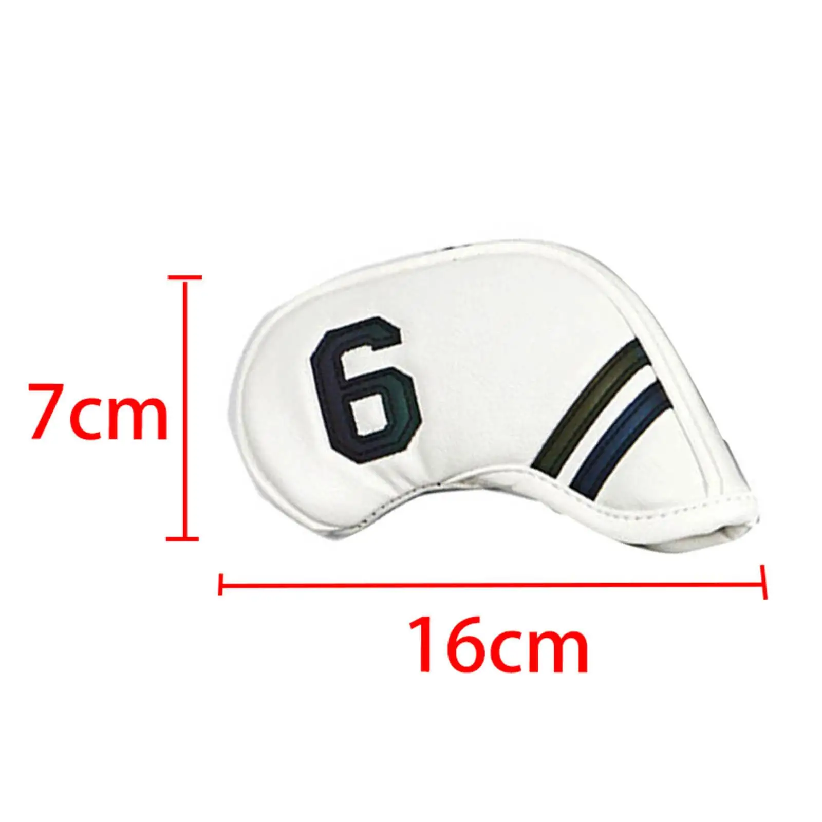 

10Pcs Golf Iron Headcover Set PU Leather Golf Club Head Cover ,,,7,8,9,A,P,S,X Number Embroideried