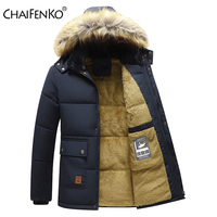 Men 2025 Winter New Windproof Fleece Warm Thick Jacket Parkas Coat Men Fashion Hooded Fur Collar Jacket Classic Casual Parka Men