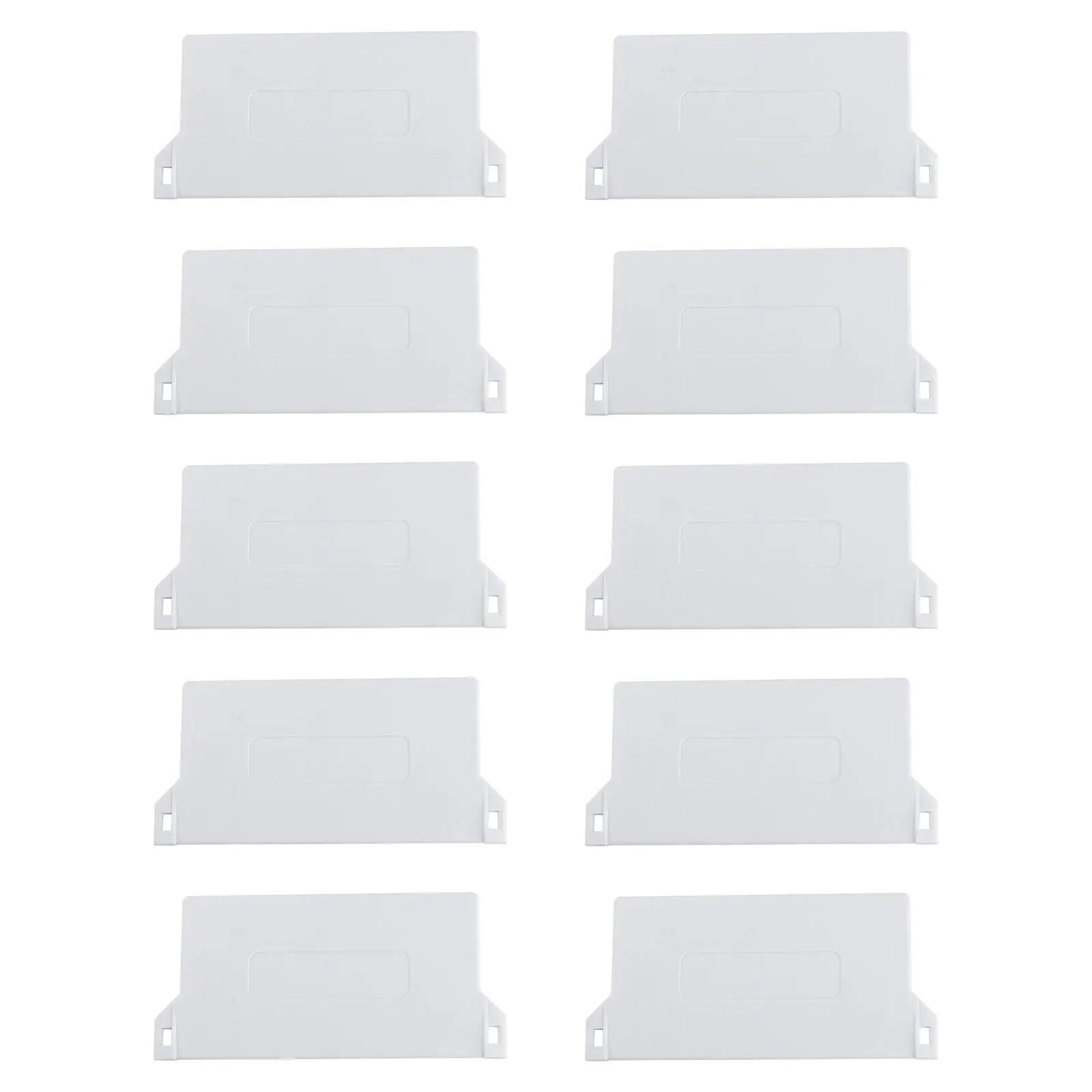 10Pcs White Plastic Bottom Plates 89mm for Vertical Blind Slats Weights Replacement Suitable for Home Decor Vertical Blind