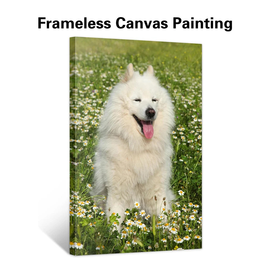 1pc Frameless Personalize Custom Photo dog Wall Art Prints Poster Wall Pictures For Living Room Decor Scandinavian Home Decor