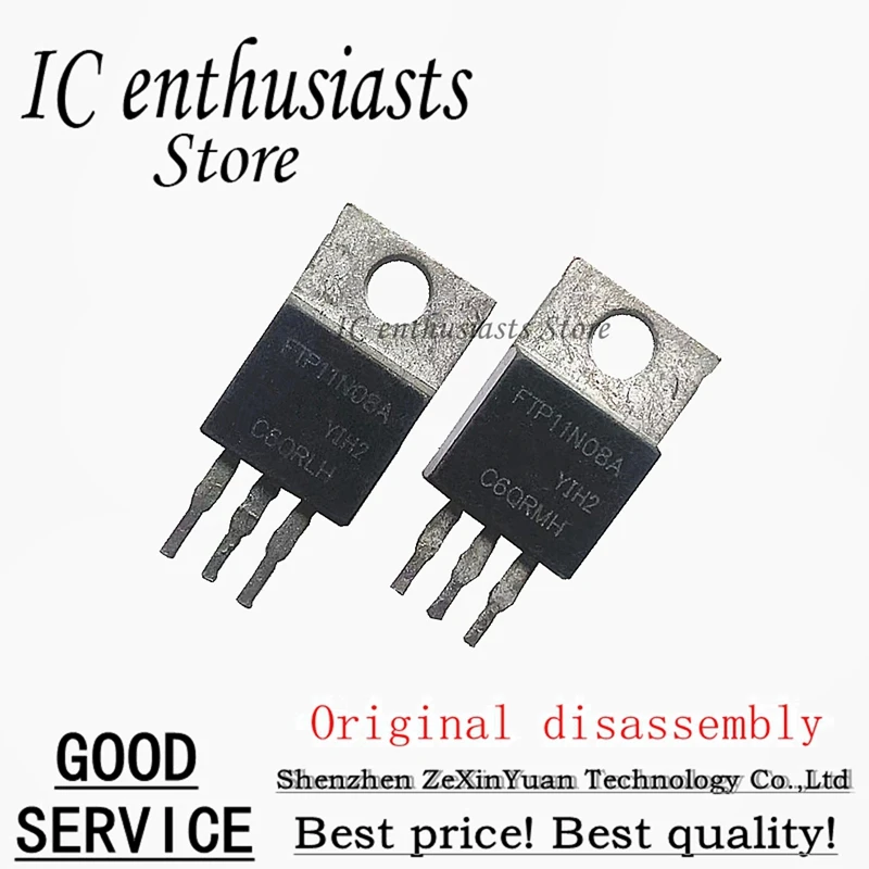 

10PCS FTP11N08 FTP11N08A 100A 75V TO-220 Original disassembly