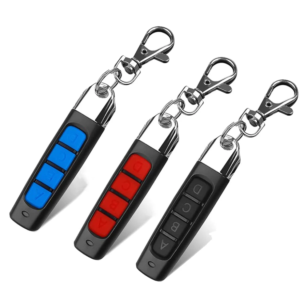 3 Pcs Universal 4 Key Buttons Garage Door Opener Remote Control Duplicator New Garage Gate Door Remote Control 433MHZ