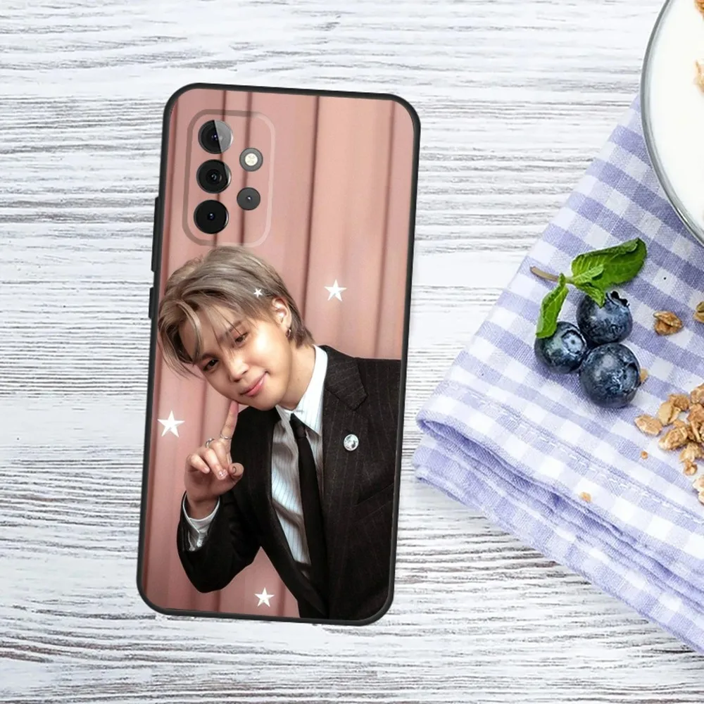 Singer J-JIMINS-S Phone Case For Samsung Galaxy A13,A21s,A22,A31,A32,A52,A53,A71,A80,A91 Soft Black Phone Cover