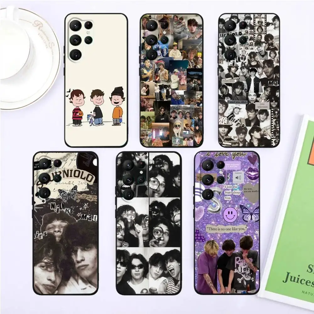 

Sturniolo Triplets Phone Case For Samsung S25,S24,S23,22,21,Ultra,Pro,S10,S30Plus,20lite Black Cover