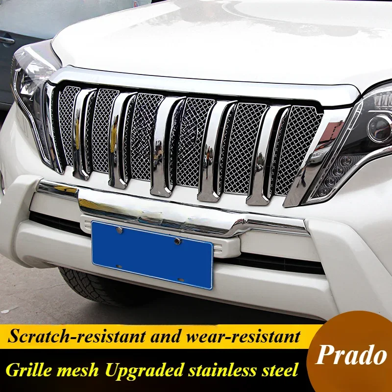 Embellecedor de rejilla dominante para Toyota Prado, versión de Oriente Medio, marco de lentejuelas, modificación especial, 18-20, 2700