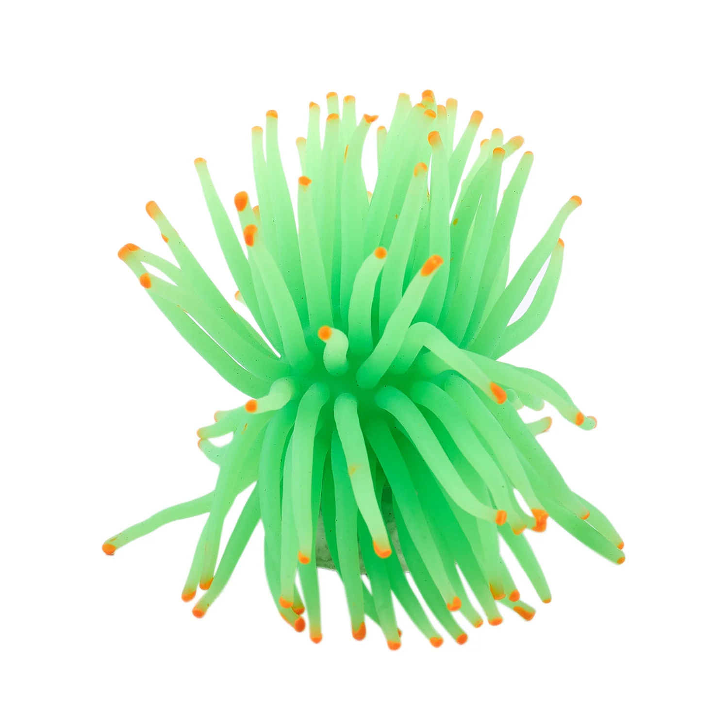 Aquarium Decorative Green Silicone Sea Anemone Fish Tank Ornament