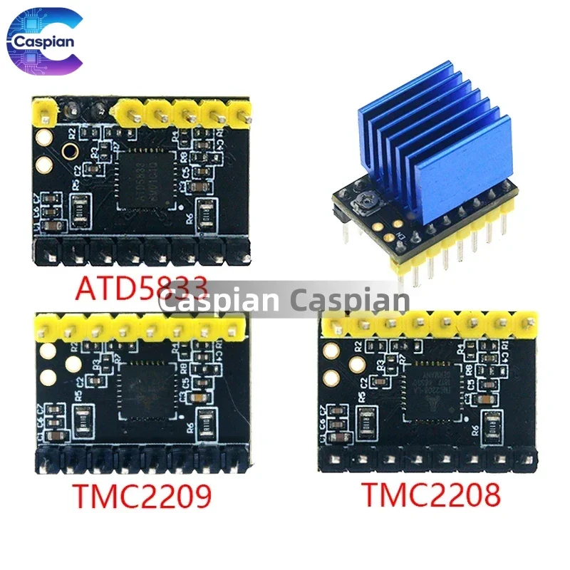 TMC2208 TMC2209 ATD5833 V2.0 With Heat Sink Stepper Motor Driver StepStick 3d Printer Parts 2.5A 256 Subdivision Silent Printing
