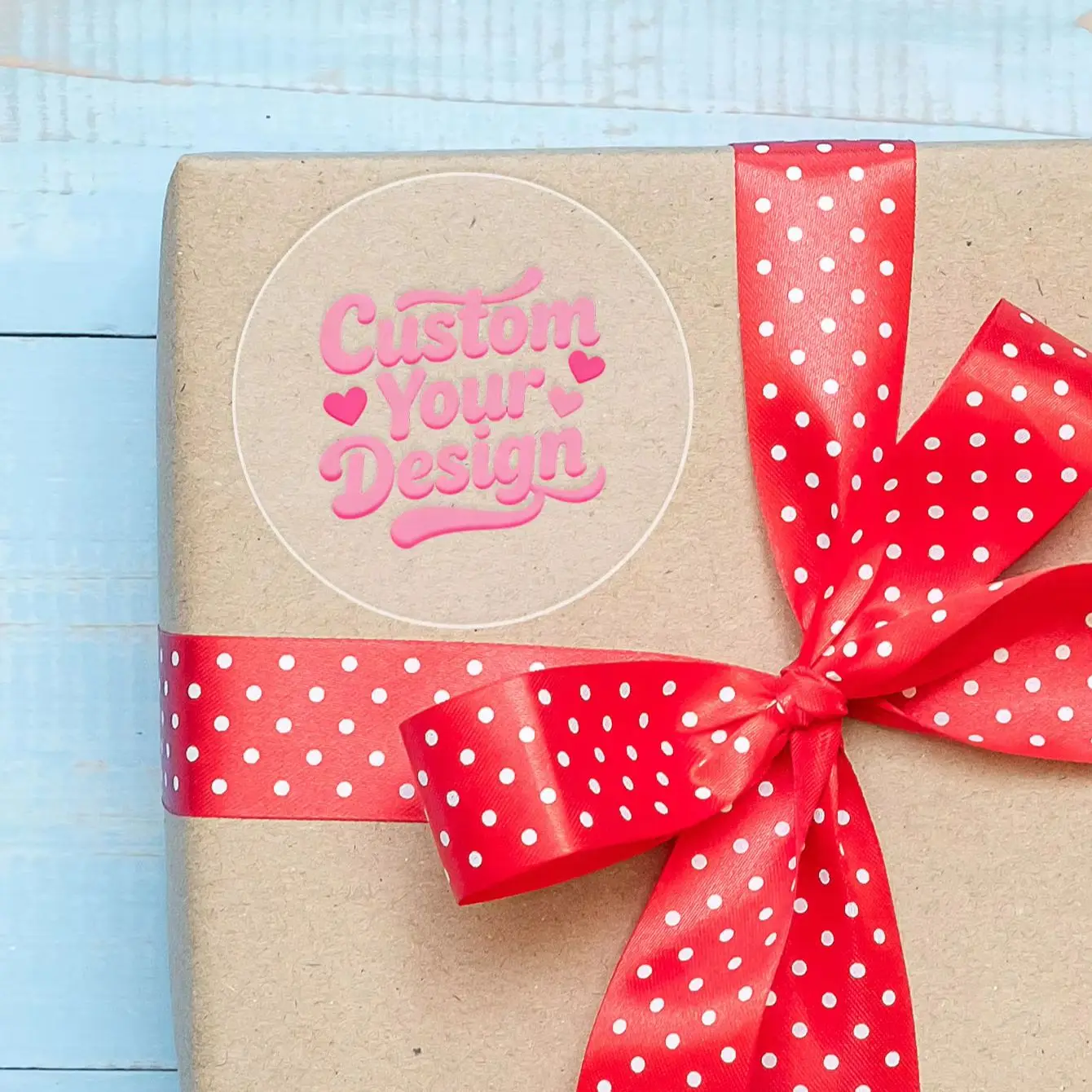 1‑768Pcs Round Custom Stickers,Personalized Text Image Labels for Friends,Greeting Card Ornaments,Treat Pouches&Souvenir Decor