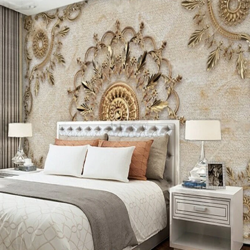 MU9188 New modern and luxurious ironwork three-dimensional pattern home decoration TV bedroom background decorative painting