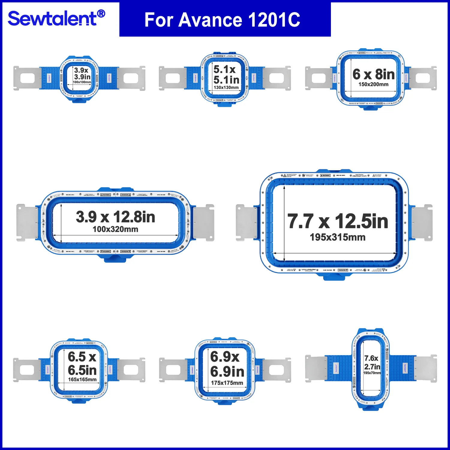 

Avance 1201C Вышивальная машина с одной головкой и мощным обручем Sewtalent Магнитный пяль для вышивания MaggieFrame HoopMaster