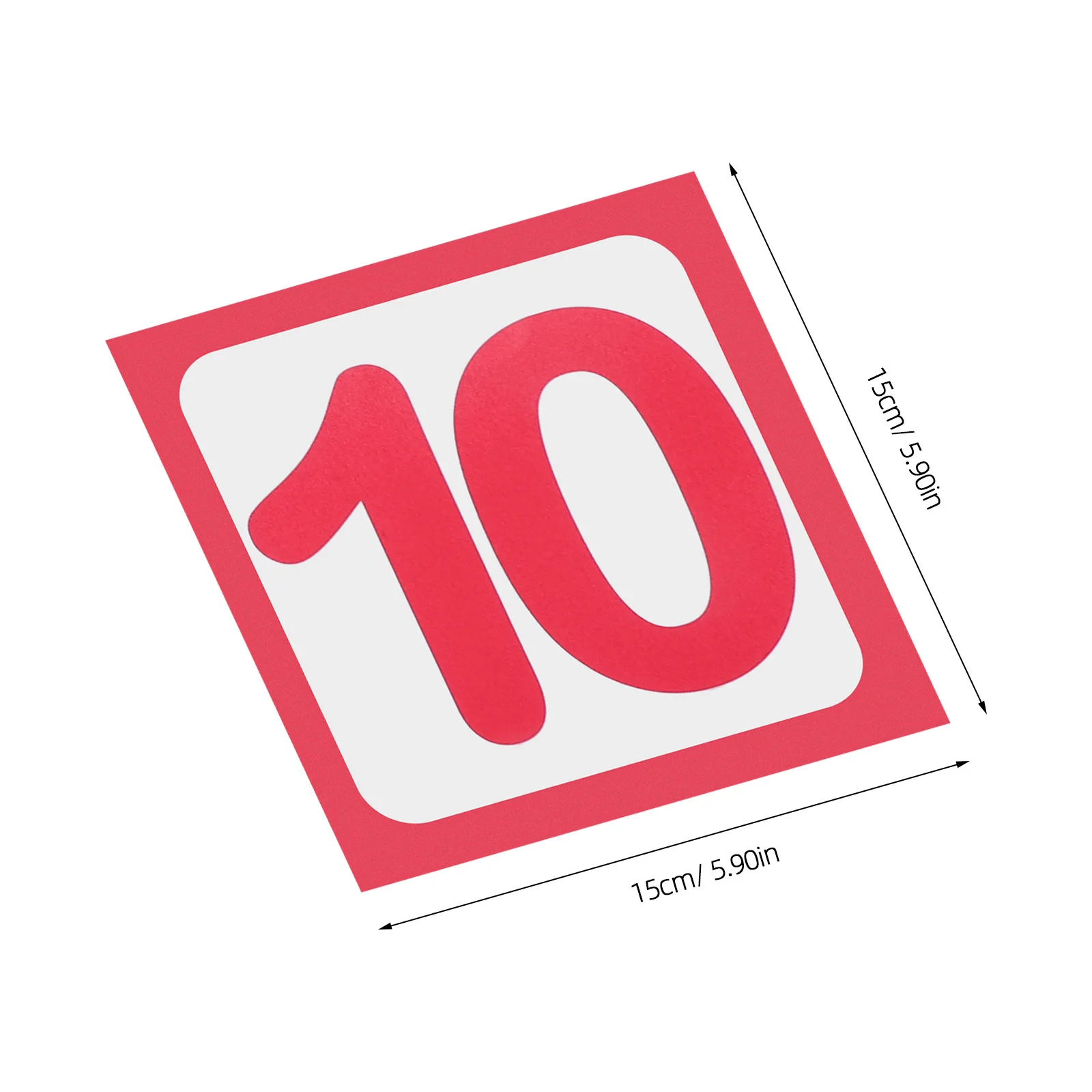 10Pcs Self-Adhesive Number Hopscotch Floor Stickers Frosted Anti-Slip Creative Kids Room Wall Decals Early Education Playroom