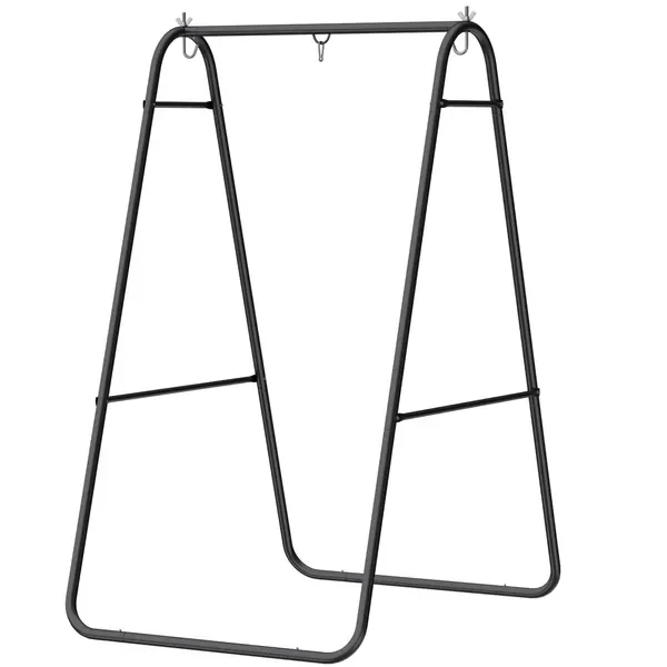 

Hammock Chair Stand Only Heavy Duty Solid Steel A-Frame for Hanging Hammock, Egg Chair, Max Load 330 LBS, Black