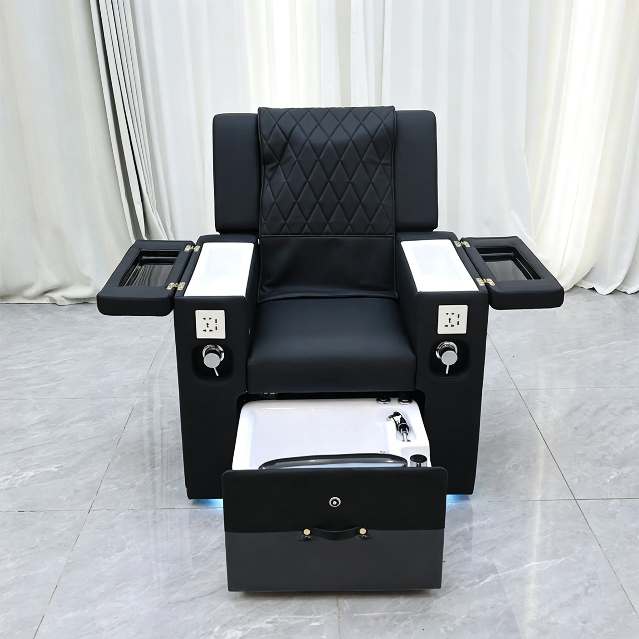 Pedicure Spa Chair Manicure Nail Salon Reclining Chair Foot Massage Sofa For Beauty Salon Nail Spa Studio
