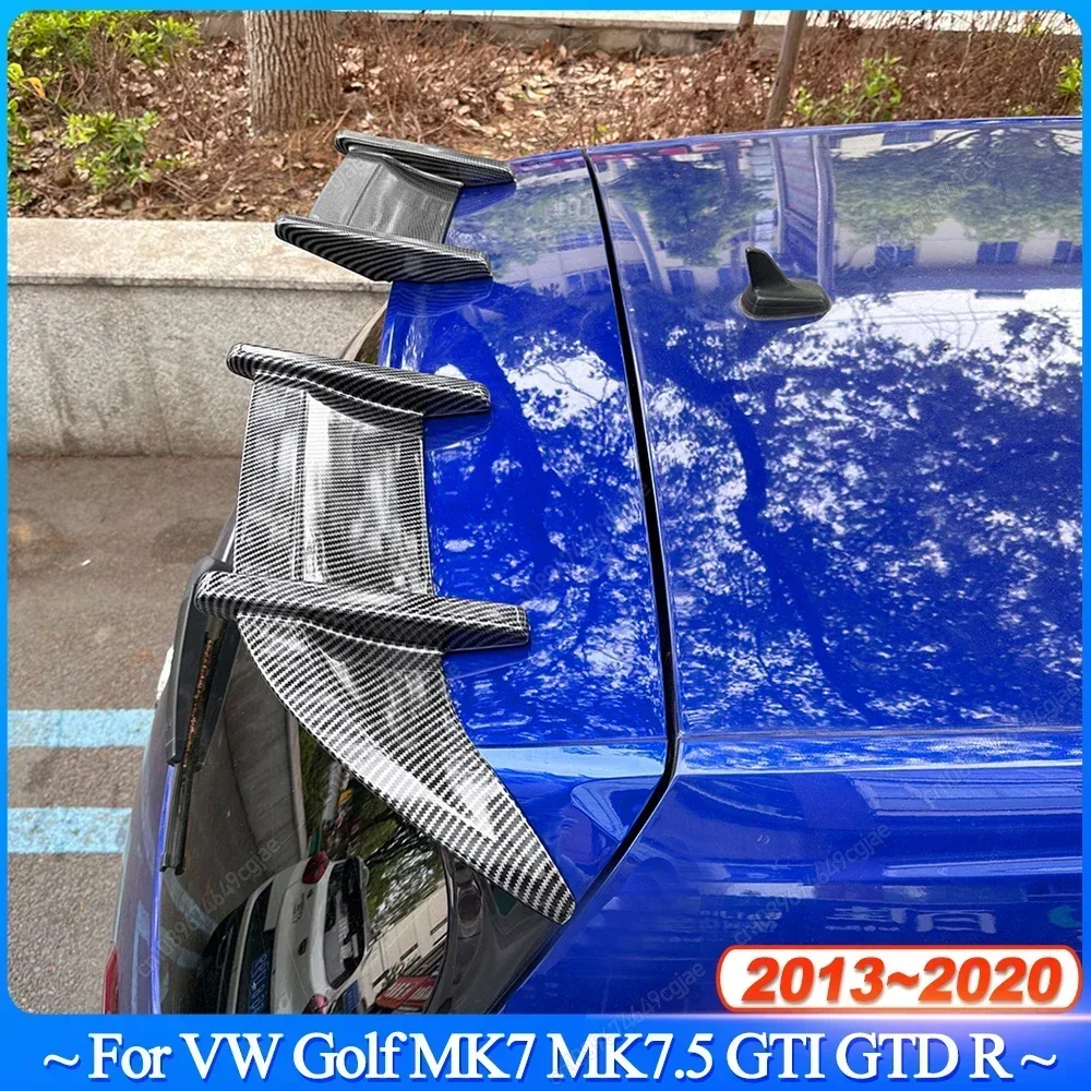 

Автомобильный задний багажник на крыше, спойлер из АБС-пластика, глянцевый черный AK-стиль, обвесы, тюнинг для VW Golf 7 7,5 MK7 MK7.5 GTI GTD R 2013-2020