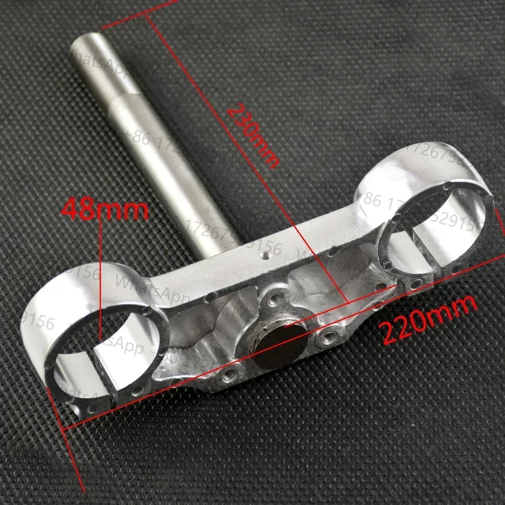 Bottom plate 48mm hole length 230mm 230L Handlebar Motocorss triple For Dirt Pit Pro Bike Motorcycle Spare Parts