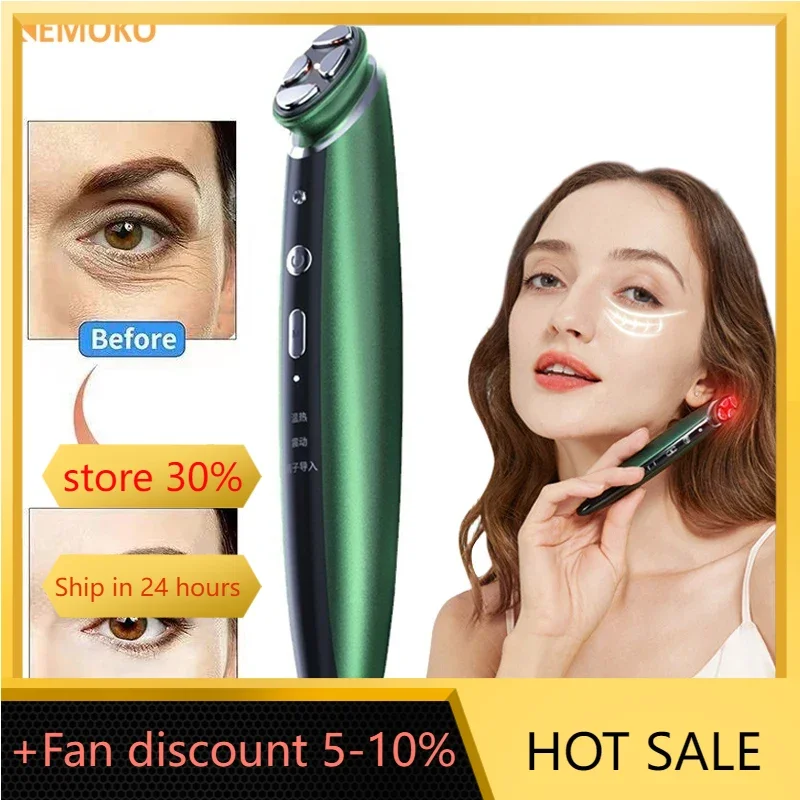 

LED Eye Massager EMS Microcurrent Heating Vibration Facial Neck Eyes Massage Anti Aging Wrinkle Face Anti-Wrinkle Lift Beauty