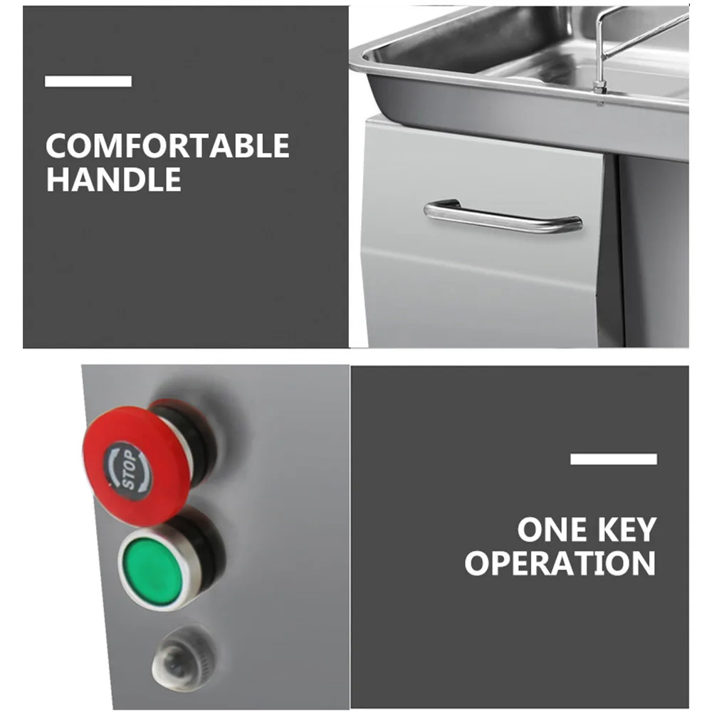 Cortadora de carne de alta potencia de escritorio, cortadora de acero inoxidable, máquina cortadora de carne fresca multifuncional, TJ-90 2025, nuevo