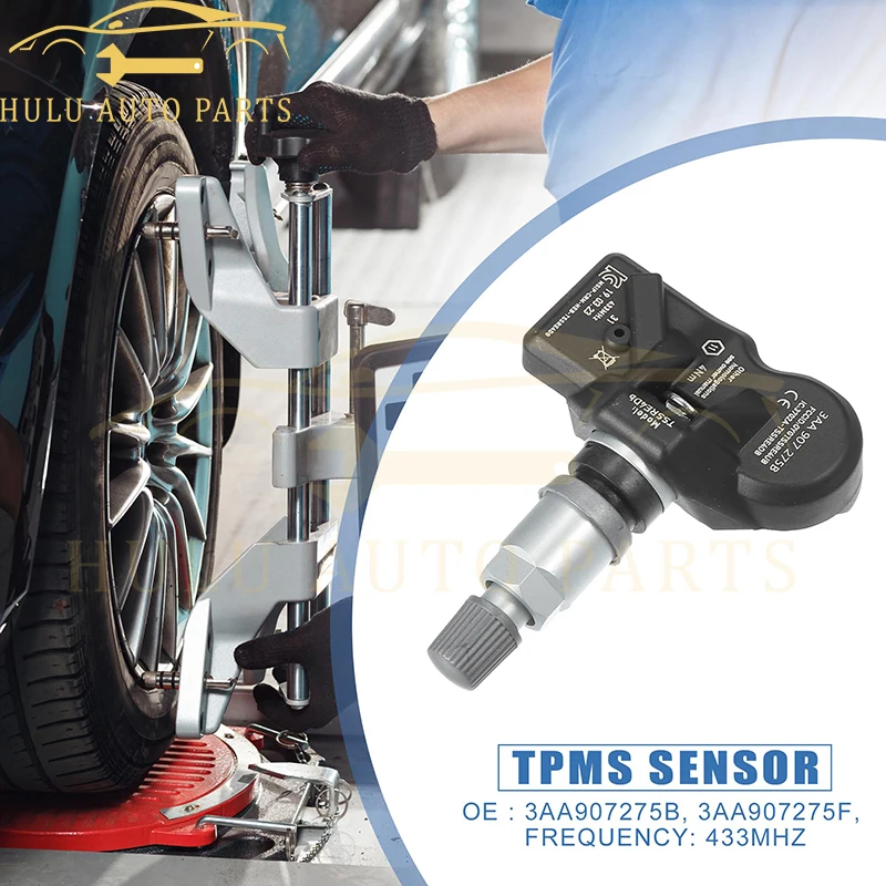 Capteur TPMS 3AA907275B pour Volkswagen CC 2007-2015 Passat 2013 Passat 1.4TSI 2.0TDI 2014 VW Tiguan capteur de pression des pneus 433Mhz