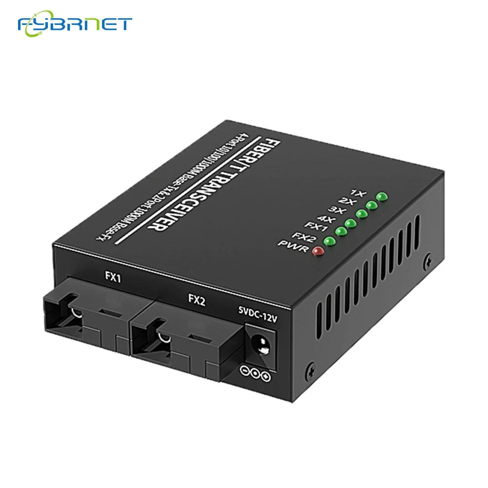 Imagem -06 - Fiber Media Converter Single Mode Simplex sc Fiber Optical Converter Portas Porto Rj45 20km 1310nm 1550nm pc