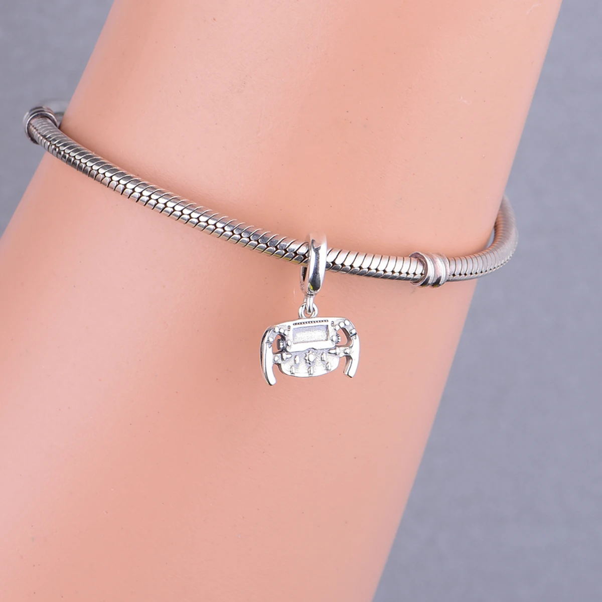 Passend für Original-Pan-Charm-Armbänder aus 925er-Sterlingsilber, F1, Rennwagen-Lenkrad, Perle für die Herstellung von Rennstufzügen, Berloqe – Detail 5