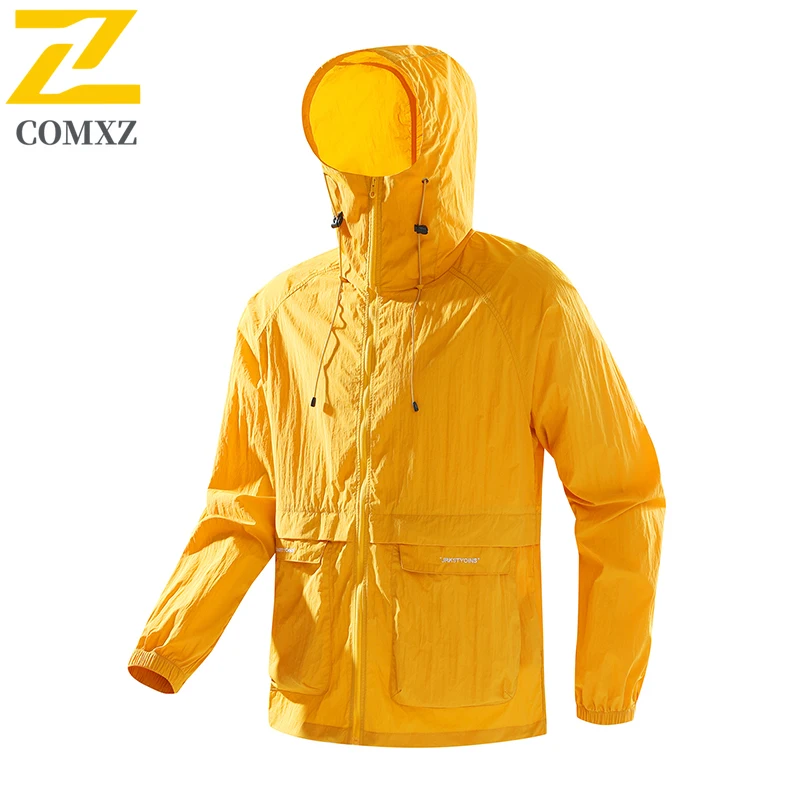 

COMXZ UPF 50+ Sun Protection Fishing Jacket Men Quick Dry Long Sleeve Coat 2026 Summer Breathable Hiking Work Windbreaker Man