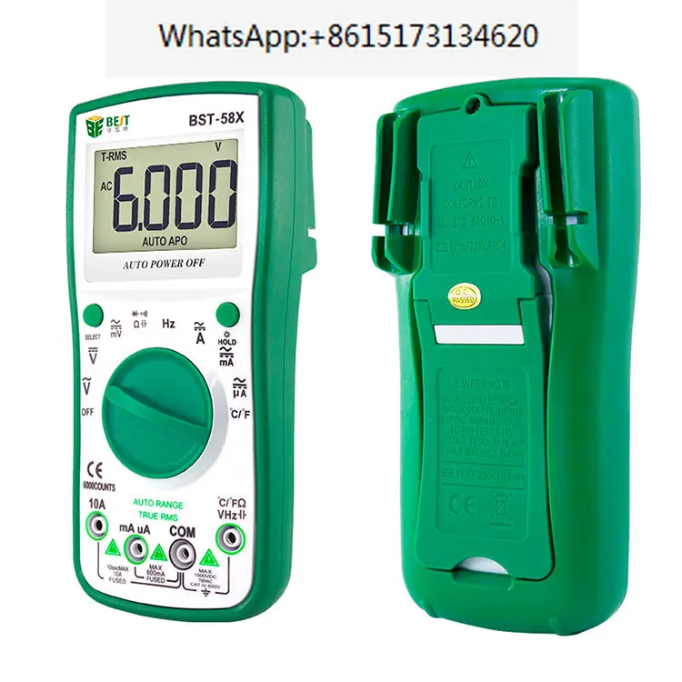 Multimeter digital automatic range, four digit half display capacitance, multifunctional anti burning universal meter