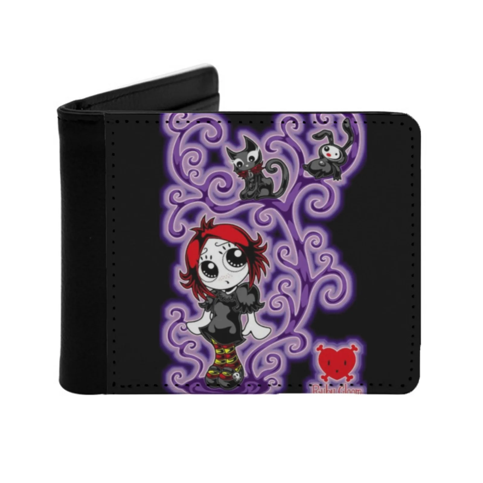 

Ruby Gloom Tree Новый мужской кошелек Короткий модный кошелек из искусственной кожи Мультикарточный кошелек Y2K 2000S Ностальгический ностальгический Y2K 90S 2000S
