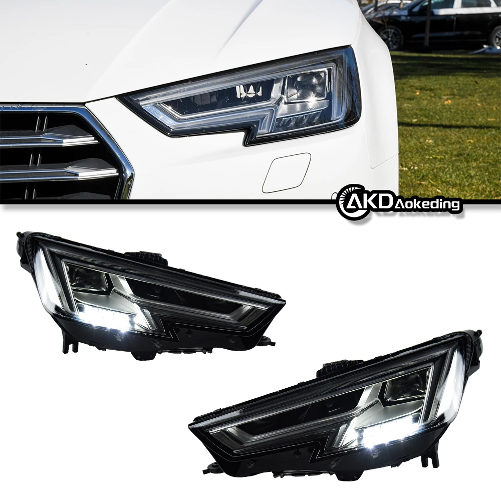 

Auto Parts Headlights For Audi A4 A4L 2017-2019 B9 latest Styling LED Daytime Lights Dual Projector Car Accesorios Modified