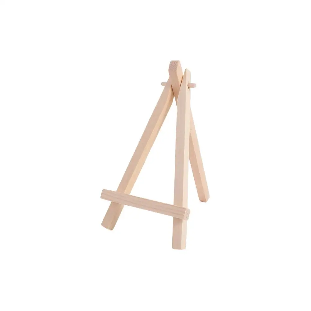 Folding Painting & Sketch Wood Mini Easel Small Foldable Triangle Display Stand Portable Desk Stand Tripod Artworks