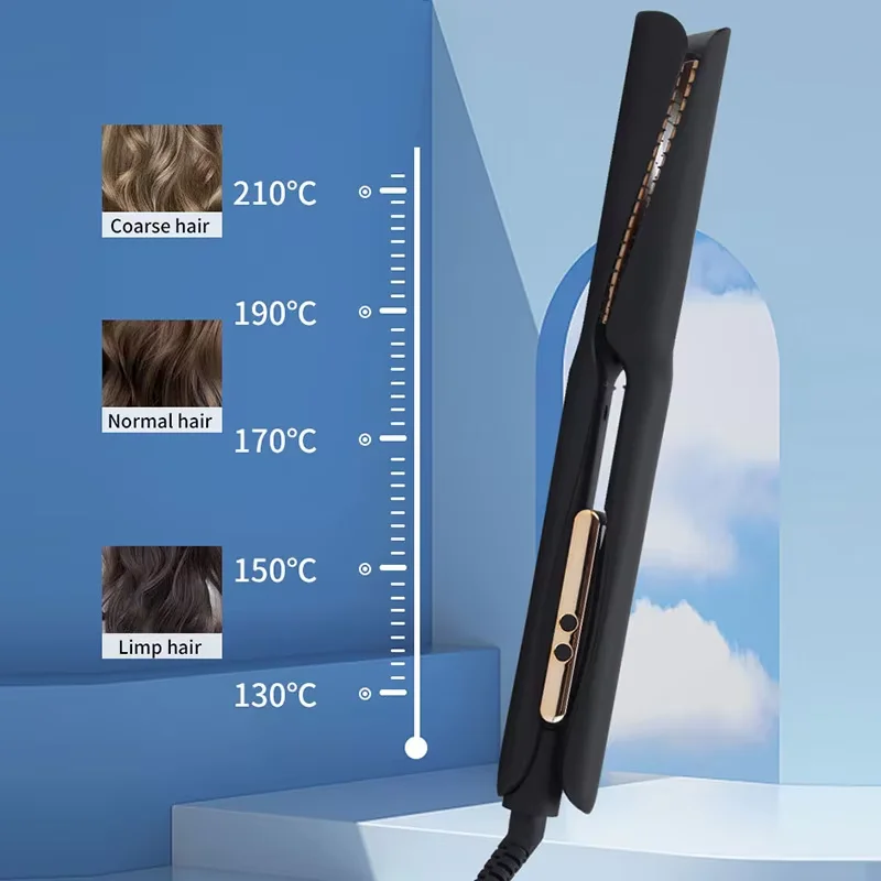 

Spiral Hair StraightenerCurling iron with LED temperature display 5-speed adjustable hair straightenerMulti-function styler