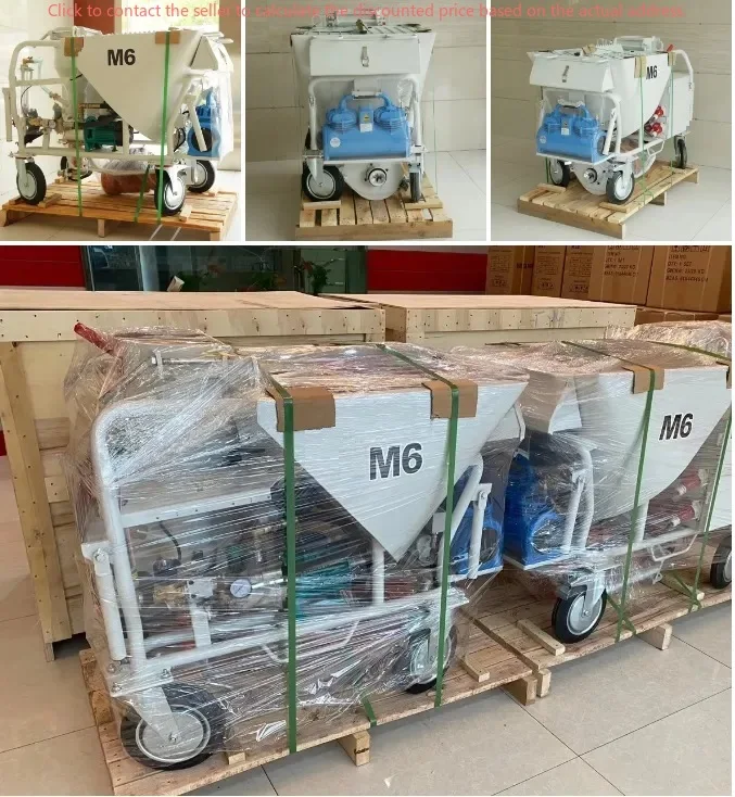 High- Pressure Grout Pump Plastering Machine M6 M9 Wall Putty Lime Spray Plaster And Gypsum