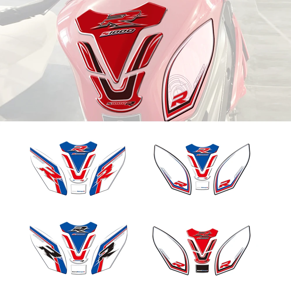 

3D Tank Pad Side Stickers For BMW S 1000 R S1000R 2014 - 2018 2015 2016 2017 Motorcycle Fuel Tank Protector Decals Anti-scratch