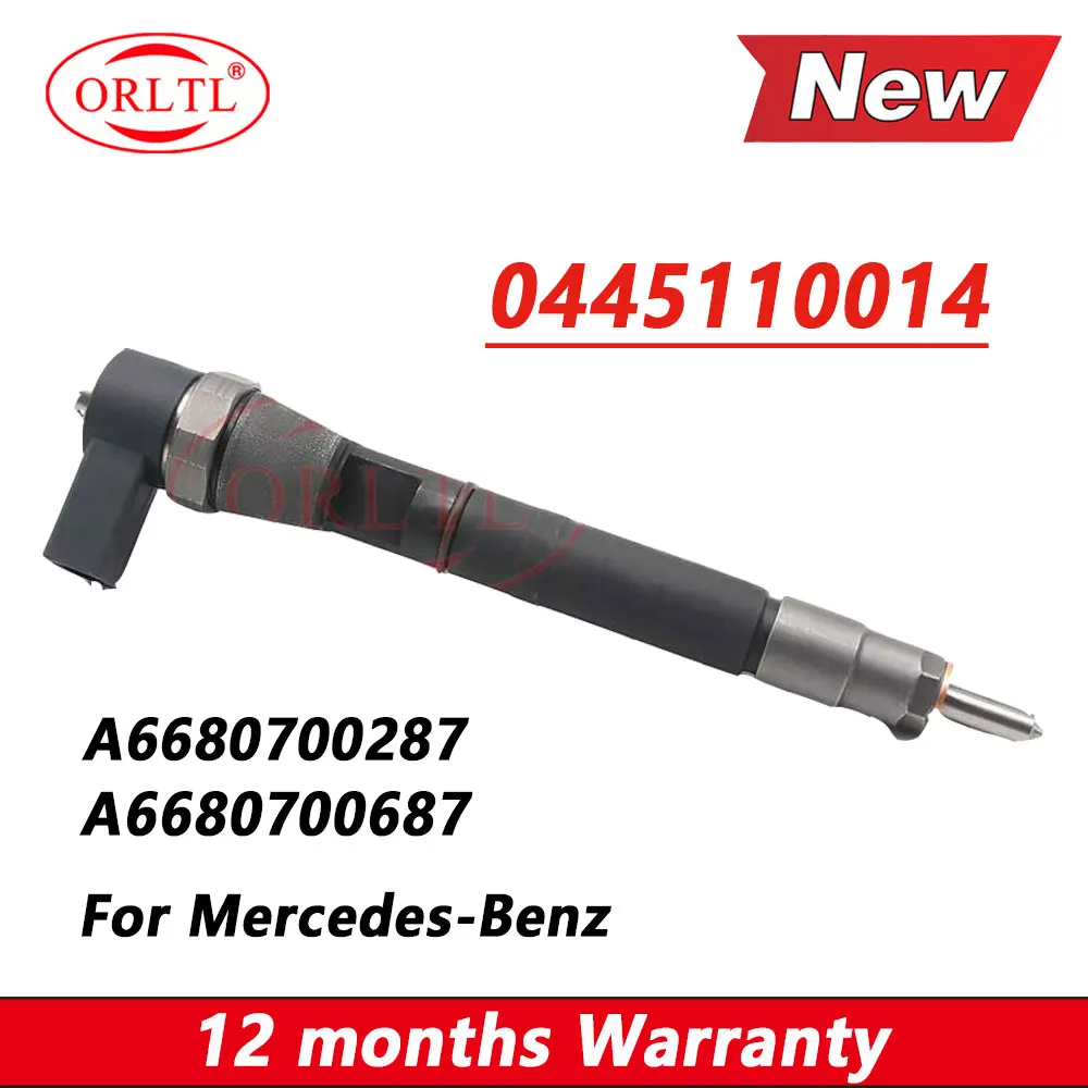 

0445110014 NEW Common Rail Injector 6680700687 6680700287 Fuel Injection Nozzle 0445 110 014 for Mercedes Benz 0 445 110 014
