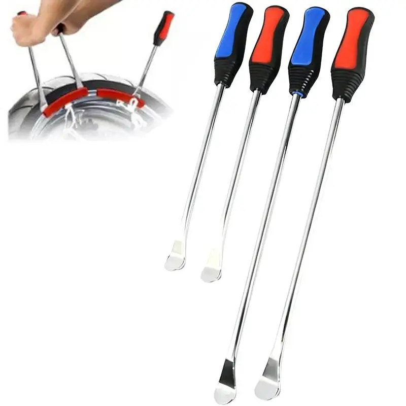

3pcs Motorcycle Tire Spoon Iron Lever Kit with Anti Scratch Rim Protector for Safe Quick Tire Changing Maintenance At Home