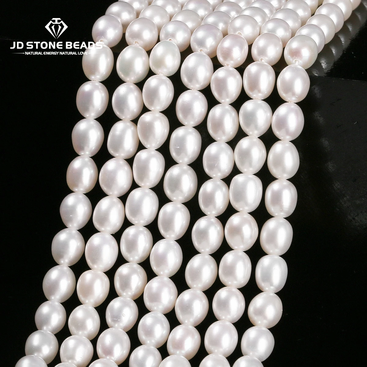 

100% Natural Freshwater Pearl Rice Shape Bead High Quality Loose Spacer Beads For Jewelry Making DIY Bracelet Necklace Accessory