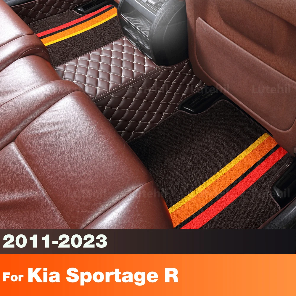 

For Kia Sportage R 2011-2023 2022 2021 2019 2018 Custom Car Floor Mat Automobile Carpet Cover Interior Accessories Protective