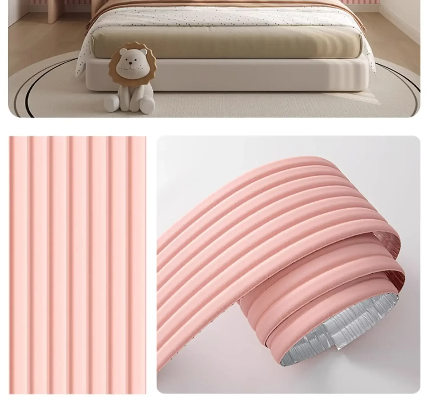 1PC Leather Soft Bag Wall Sticker Widened Anti-collision 3D Sticker Peel and Stick Thickened Wall Panels Wallpaper Corner Window