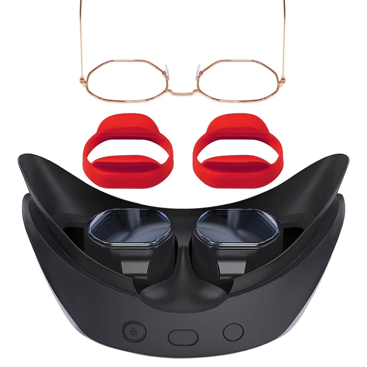 حافظة حماية إطار النظارات AA41T لنظارات PS VR2 Sony Myopia مقاومة للخدش من السيليكون حافظة واقية ناعمة، C