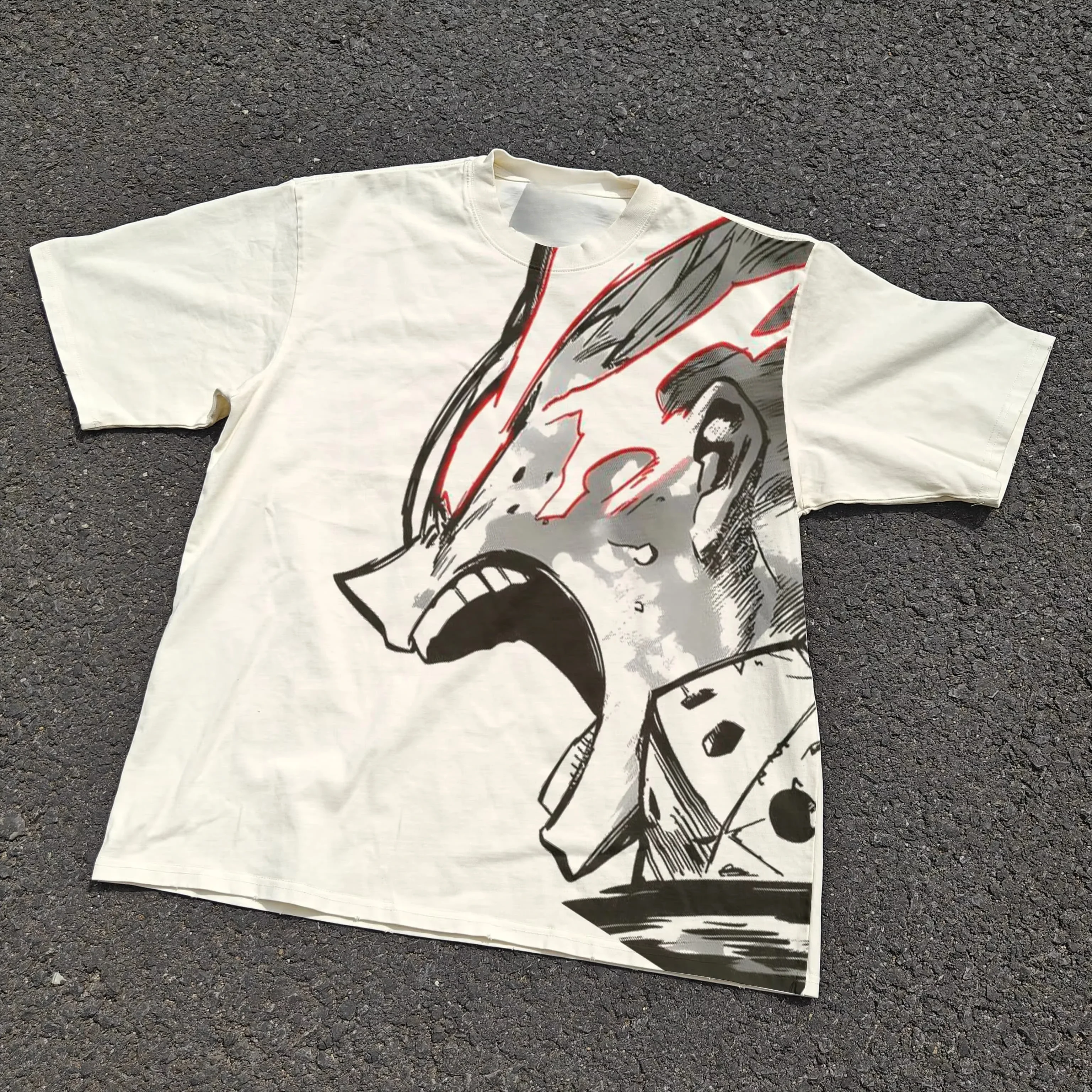 2025 Summer Blue Lock Hot Sale Harajuku Oversize Tshirt Vintage Anime Print T-Shirt Streetwear Hip Hop Fashion Cotton Tops Tees