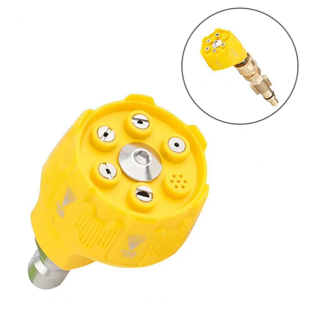 

Pressure Washer 6-in-1 Nozzle Tip High Power Pressure Washer Nozzle Set with Quick Change Over Spray Nozzle for Efficient