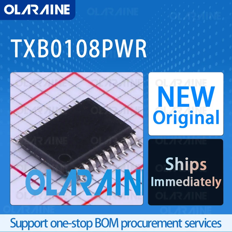 

10/50/100Pcs TXB0108PWR TSSOP-20 original ic chip Conversion - Voltage level RoHS Data rate 100 Mb/s Voltage 5.5 V