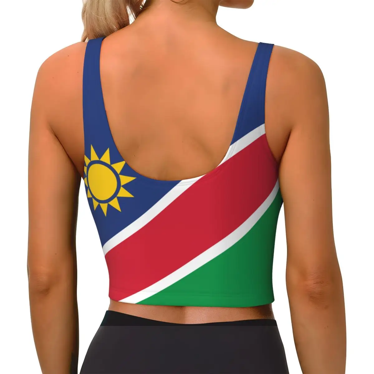 Women Sexy Sports Vest Namibia Flag Female Streetwear Sport Lingerie Tee Crop Top