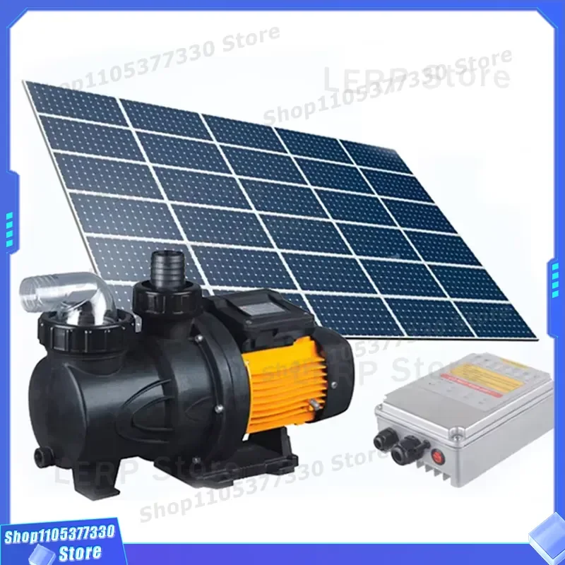 High Efficiency Monocrystalline Silicon MPPT Solar Pump Kit For Home Swimming Pool Water Circulation System Durable Outdoor