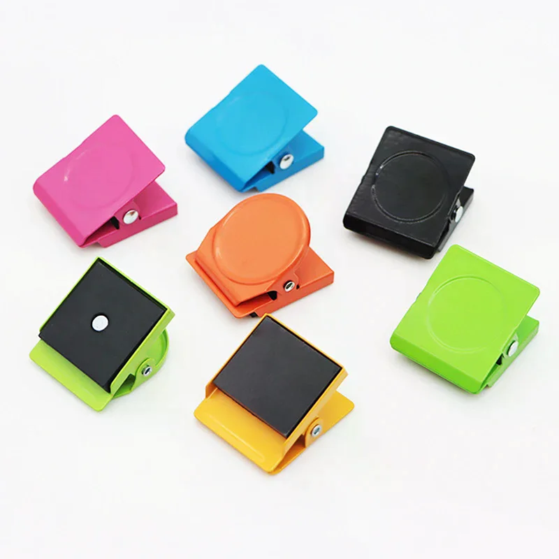 Magnetic Clips For Refrigerators, Colorful Mini Magnetic Clips, Memo Clips, Round Photo Clips, Suitable For Home And Office Use