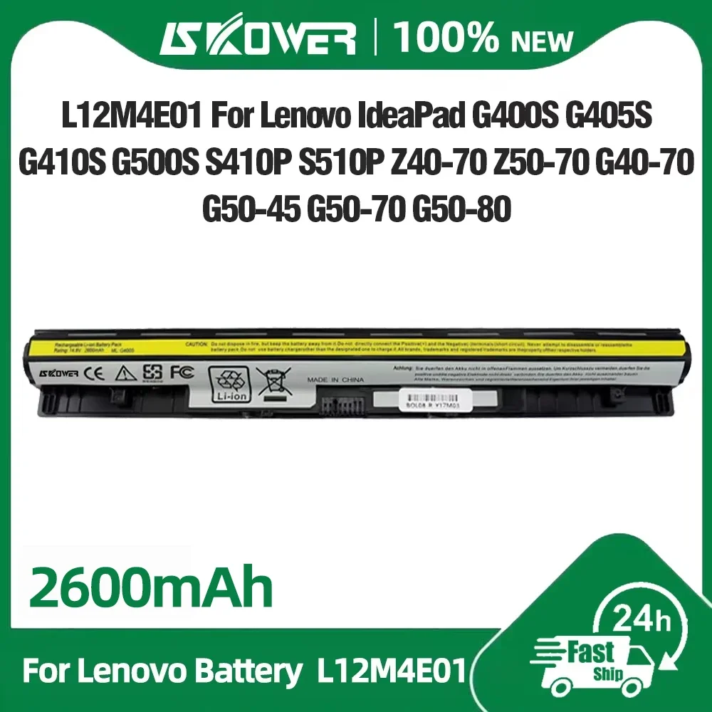 SKOWER L12M4E01 Battery For Lenovo IdeaPad G400s G405s G410s G450S G500s G505s G510 S410p S510p Z710 G40-45/70 G50-30/45 Z40-70