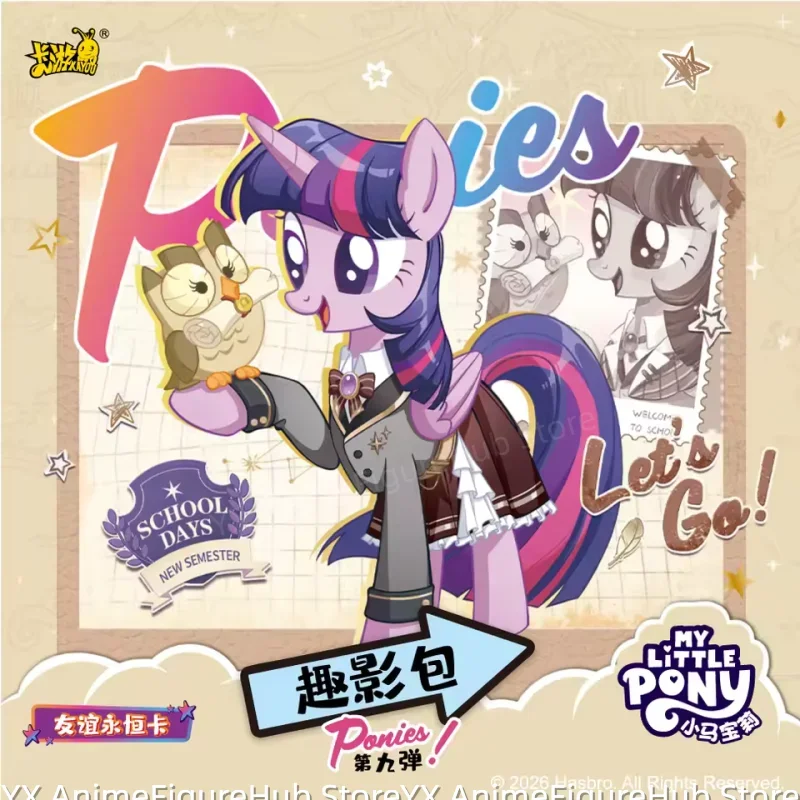 KAYOU My Little Pony Fun Shadow Pack Genuine Friendship Eternal Cards Campus Daily Princess Collectible Trading Cards Hobby Gift