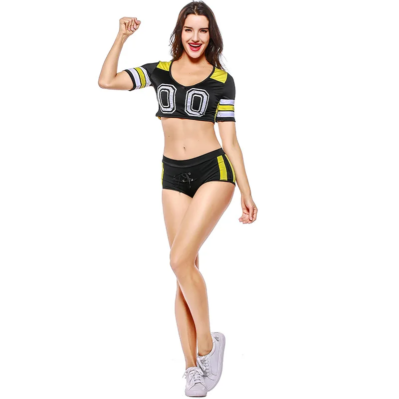 Sexy High School Girl Cheerleader Outfit Cheer Football Baby Costumes Fancy Dress