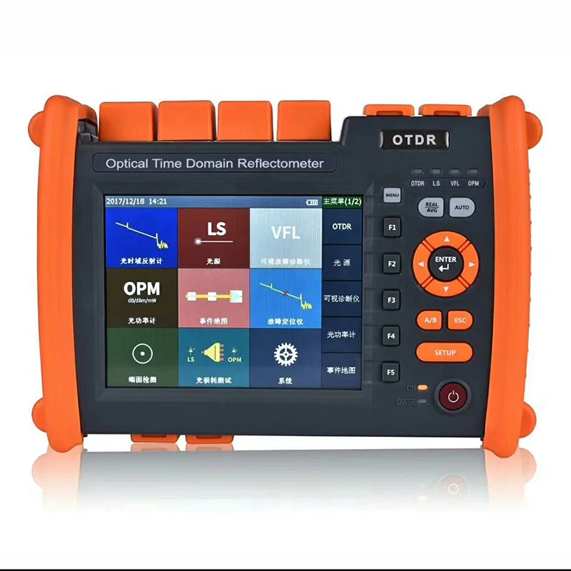 NK5600 Fiber Optic Single-Mode Mini Optical Time Domain Reflectometer (OTDR) Tester, FC/PC Connector, Dynamic Range 30-32dB