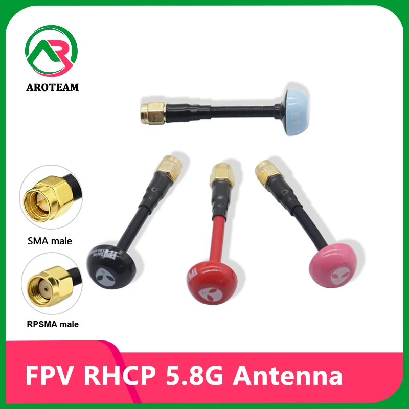 2PCS 5.8GHZ RHCP Antenna V4 5.8G 5Dbi Omni FPV for RC FPV Racing Freestyle Monitor Goggle With SMA RPSMA Male