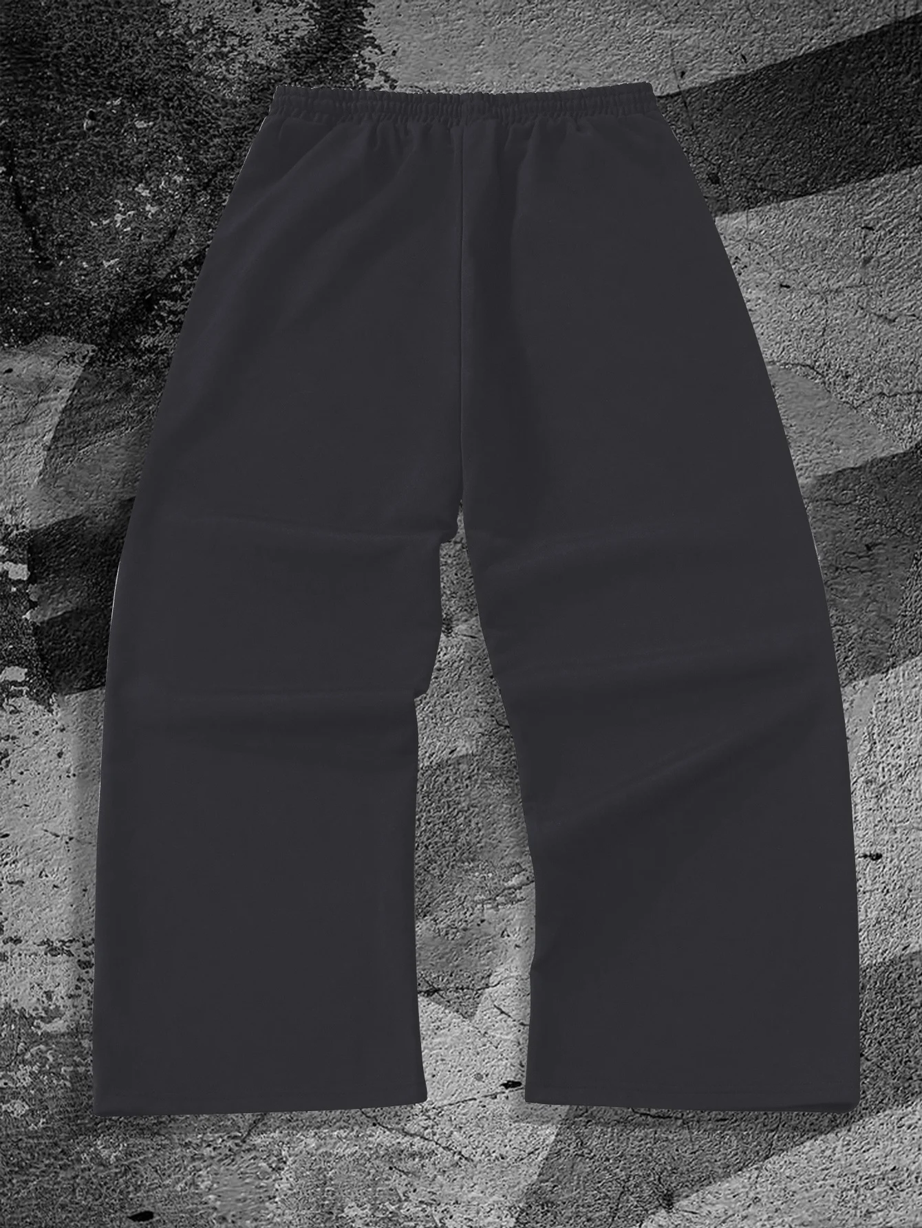 Weit geschnittene Jogginghose mit elastischem Kordelzug in der Taille für Männer und Frauen, mit vertikalem Fall, geradem Bein und bodenlanger, lässiger Sporthose. – Detail 8